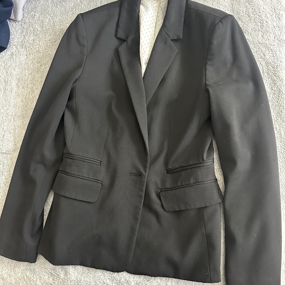Express One Button Black Blazer - image 2